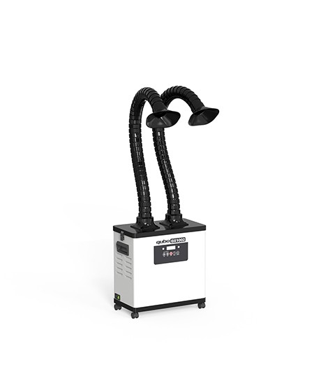  双管焊锡烟雾净化器_QUBO_DX1002_焊烟净化器价格_酷柏净化科技